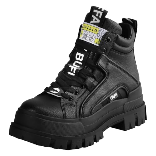 Buffalo Damen Aspha Nc Mid Sneaker, Schwarz, 39 EU Buffalo Damen Aspha Nc Mid Sneaker, Schwarz, 39 EU