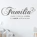 Crjzty Stickers Muraux 118X42Cm Stickers Dicton Portugais La Vie Commence À Partir D'Ici, l'amour Ne Se Termine Jamais La Famille Stickers Muraux en Vinyle pour La Décoration Intérieure