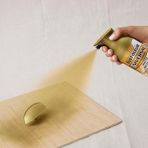Image of Rust-Oleum 387992-6PK Universal All Surface Metallic Spray Paint, 11 oz, Matte Gold, 6 Pack