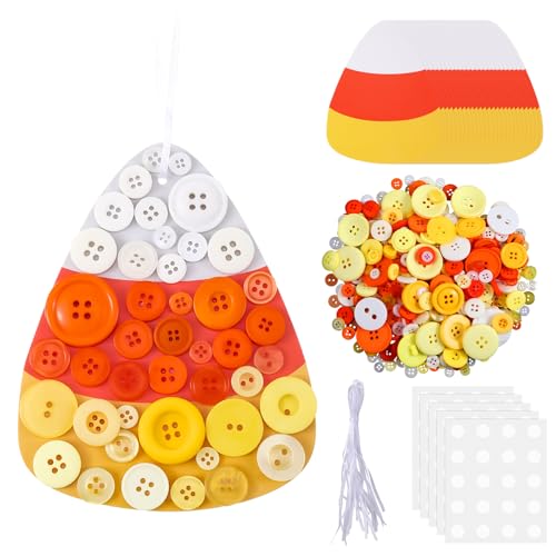 Boutons de décoration d'automne maïs de bonbons Halloween pour loisirs créatifs
