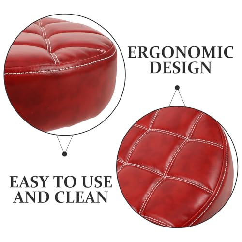 Coussin siège de remplacement rond en PU pour tabouret de bar et chaise d'école - 4