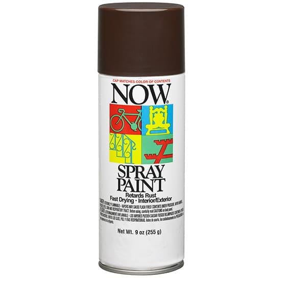 Image of 6-Pack of 9 oz Krylon 21208 Cocoa Brown NOW Enamel Spray Paint