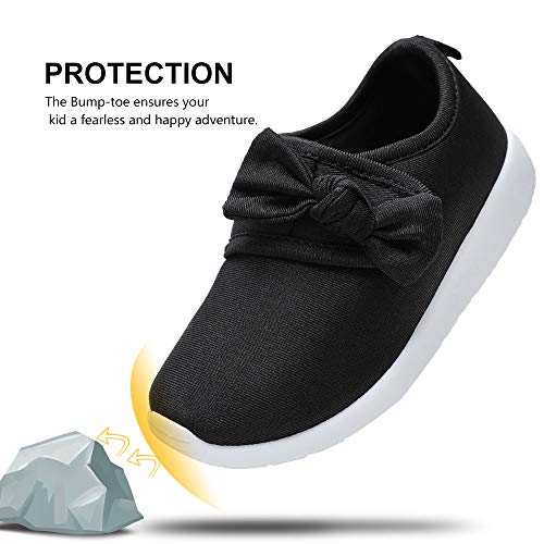 Image of nerteo Toddler Girl Shoes Lightweight Slip On Sneakers for Kids