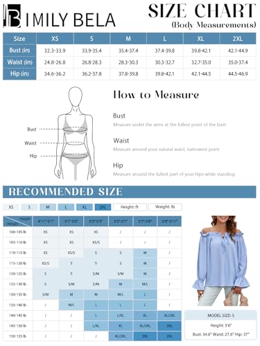 Trendy Navy Off Shoulder Ruffle Blouse - Women's Fashion Must-Have - Image 6