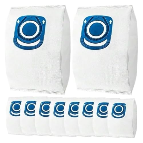Bolsas para aspiradora Rowenta eficaces contra el polvo fino, 10 recambios compatibles azul