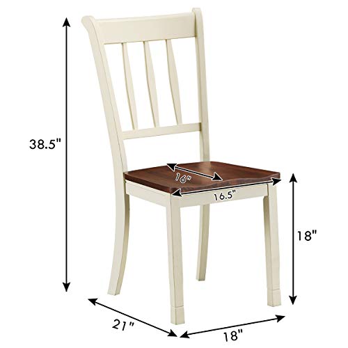 Giantexwooddiningchairssetof2armlesskitchenchairswsolidrubberwoodframeeasytoassemblediningsidechairfarmhousediningroomchairs Urban Country Home Decor Giantex wood dining chairs set of 2 armless kitchen chairs wsolid rubber wood frame easy to assemble dining side chair farmhouse dining room chairs urban country home decor