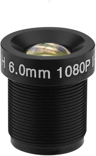 Diyeeni Lente de cámara CCTV Lente de cámara CCTV de 0.236 in 2 millones de píxeles Protección de 24 horas Lente de cámara de seguridad IR con 58