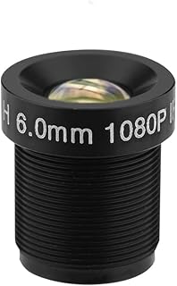 CCTV Camera Lens, 6mm CCTV 58° Wide Angle Camera Lens, 2 Million Pixels IR Security Camera Lens, Replacement Accessory for Security Camera
