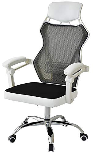 DORIS ドリス ゲーミングチェア パソコンチェア オフィスチェア ゲーム用チェア 通気性 ランバーサポート 背もたれ調整 ゲーミングチェア デスクチェア 白 ホワイト ムジーク