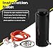 RYANSTAR Universal car Radiator Coolant Tank 800ml Coolant Expansion Tank Overflow Oil Catch Tank Cooling Catch Bottle Reservoir Aluminum Billet Black