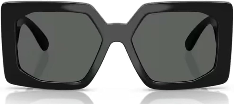 Versace Woman Sunglasses Black Frame, Dark Grey Lenses, 55MM