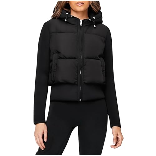 Doudoune courte chaude pour femme contre le froid et le vent d'hiver