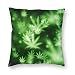 Cuscini da cuscino quadrato, Marijuana Psichedelica Soft Breve Peluche Peluche Cover, Decorazioni per la casa Throw Pilowcase per divano camera da letto 18 "x18"