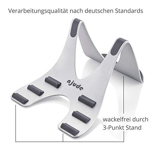 njude beta 1 - Tablet Halterung aus edlem Aluminium Metall für iPad Air, iPad Pro, und als Tablet Ständer und Tablet… – Bild 5