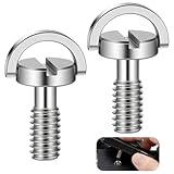 2 Stück 1/4 Zoll Schrauben, KameraSchraube-Edelstahl, 1/4 Zoll Schraube Kamera, Zollschrauben für Stative Schnellverschluss-Schraube für Kameraschraube, Einbeinstativ, Stativ, Schnellwechselplatte