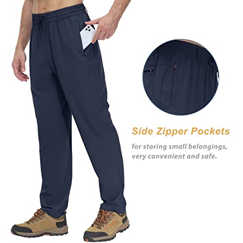 Tacvasen Quick Dry Pants Men Hiking Pants Mens Lightweight Pants Fishing Pants For Men Travel Pants Men Climbing Pants Quick Dry Pants Men Blue Grey #TOP2
