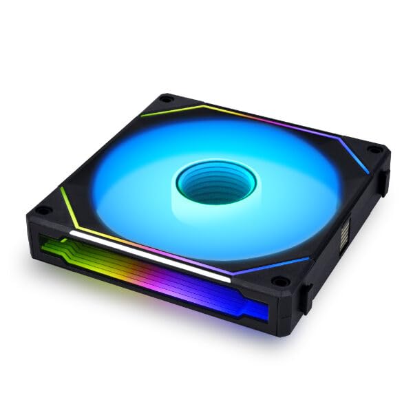 Lian Li UNI FAN SL-INF WIRELESS RGB PC-Lüfter 140mm Schwarz | PWM Gehäuselüfter mit Stecksystem, ARGB-Beleuchtung & Unendlichkeitsspiegel, Leistungsstark, Leise