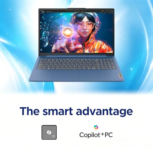 Image of Lenovo IdeaPad Slim 3i • 15.6 inch FHD Laptop with Microsoft 365 Included • Intel 4 Cores • 8GB DDR5RAM • 1TB OneDrive + 500GB External + 128GB SSD • Privacy Shutter • Dolby Audio • Win 11