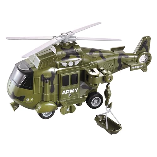 DM Toys Helicóptero Operação Resgate Luz e Som Cores Sortidas
