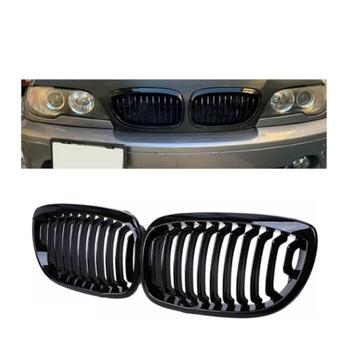 Parrilla parachoques delantero negro brillo para Serie 3 E46 Coupé 2003-2006 2