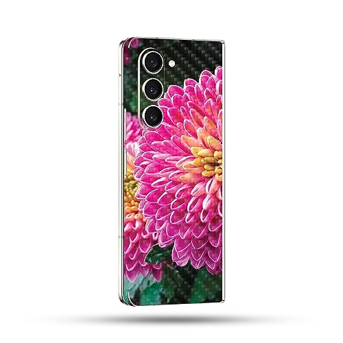 Image of MightySkins Skin Compatible with Samsung Galaxy Z Fold 5 Full Wrap - Protective Durable Textured Carbon Fiber Finish | Easy to Apply Remove and Change Styles | Made in The USA