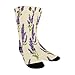 susiyo Artistic Lavender Bees Hiking Socks Boy Girls - Cushioned Crew Socks for Kids Soft, Breathable & Seamless Toe for All-Day Comfort