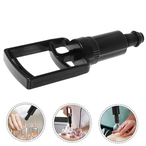 Cupping Therapy Handle Pump 2-Piece Manual Vacuum Cupping Pump Set para uso doméstico Herramienta portátil de succión para alivio muscular miniatura 7