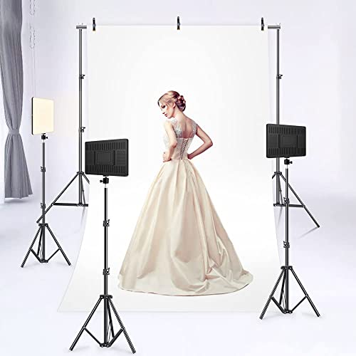 Image of GiftMax LED Video Soft Light Panel, for Studio Photography | Video Recording | Conference | YouTube,2700K-5700K CRI95+ | with Remote Control (Camera Light with 6ft Stand)