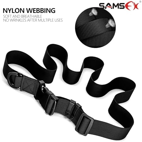 SAMSFX Adjustable Nylon Waist Belt Straps for Waterproof Carp Coarse Fishing Chest Waders Wellies