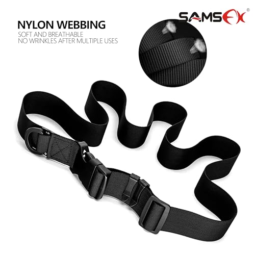 SAMSFX Adjustable Fishing Wading Belt Wader Belts for Surf Casting Kayak Accessories Straps with D ring and Hook Fits - Thumbnail 5