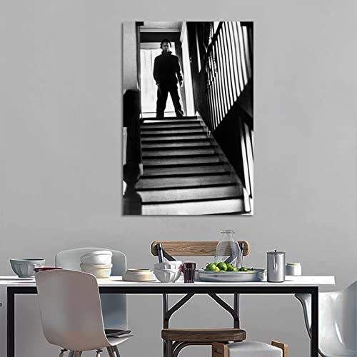 Halloween Michael Myer On The Steps Horror Movie Poster Decorative Painting Canvas Wall Art Living Room Posters Bedroom Painting 16X24Inch(40X60Cm) #TOP2
