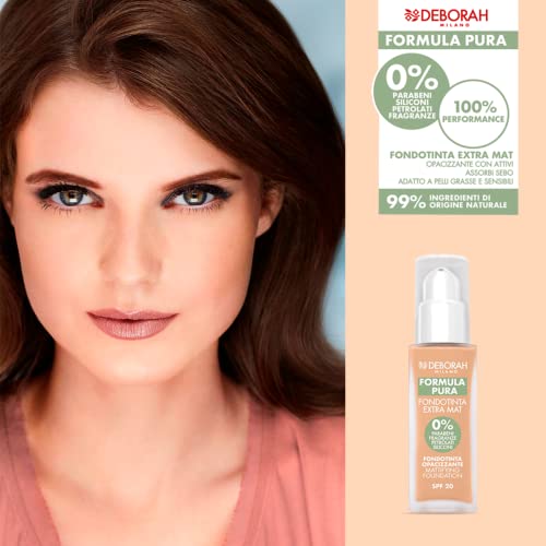 Deborah Extra Mat Formula Pura No. 01 Fair SPF20, Paraben Free - Image 4