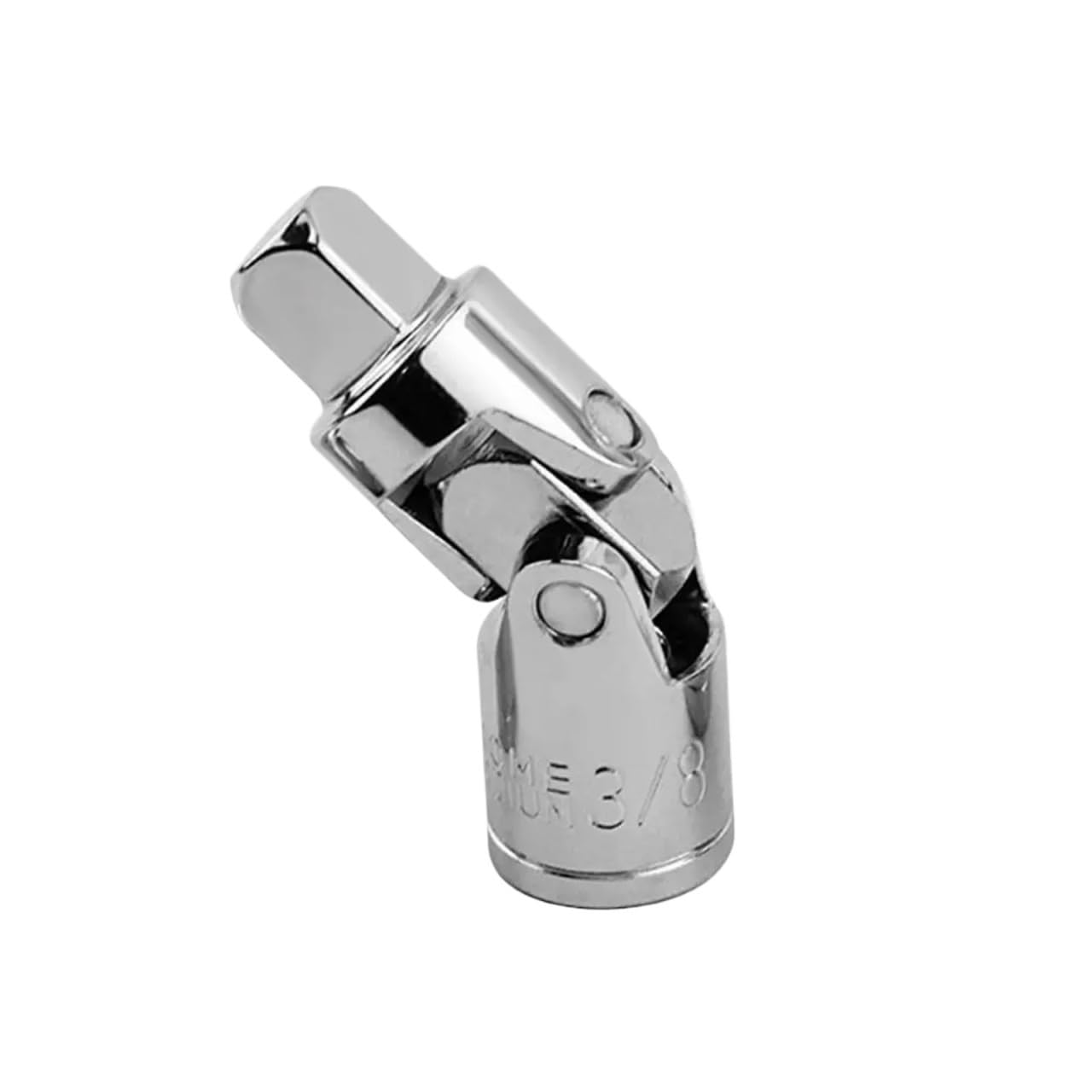 Xctdsvah One Color Flexible Socket Extension 1/2 3/8 1/4 Cardan Joint Universal Angle Extension Bar Manual/Pneumatic Bendable Adapter Ratchet Tool Parts(3-8)