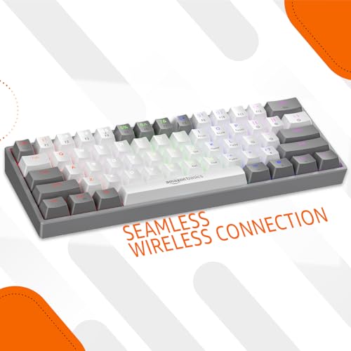 Image of amazon basics Pro Series RGB Wired Mechanical Gaming Keyboard | Red switches with 40g Actuation Force | Customizable & Programmable RGB | 61 Swappable Key Full Rollover Layout (Black)