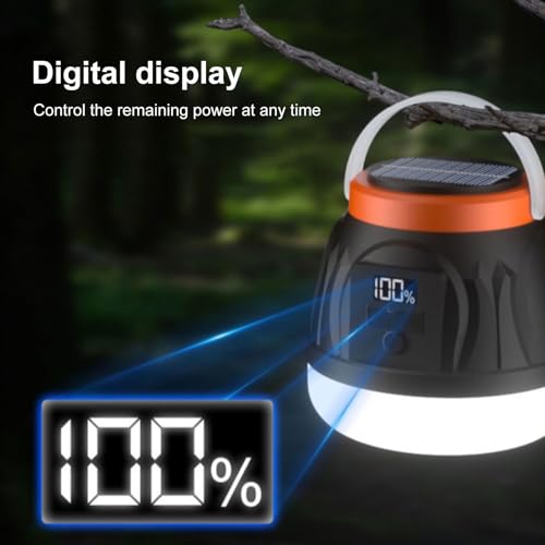 Veilleuse de camping portable anti-panne noire à 3 modes pour jardin - 2