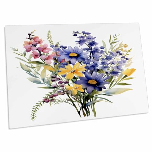 Tapete para escritorio con ilustración de flores silvestres miniatura 1