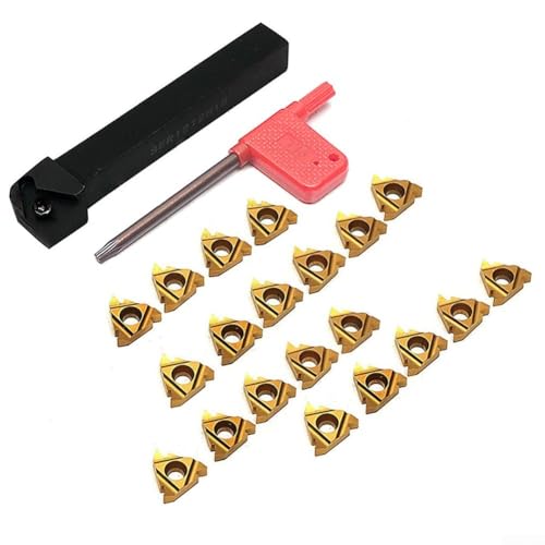 Kit de Herramientas de Torneado para CNC SER1212H16 con 20 Insertos Carburo 16ER AG60 miniatura 1