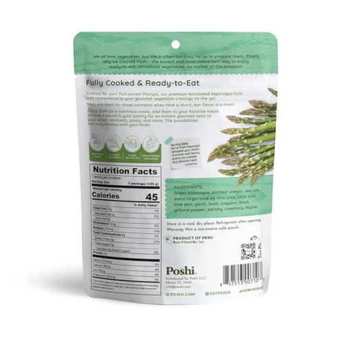 image for POSHI Marinated Asparagus Cuts with Rosemary + Oregano Natural, Keto, 