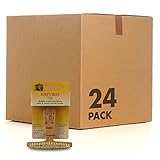 Burt's Bees for Pets Dog Hair Brush, Double Sided Pin & Hemp Bristle, Helps Reduce Shedding, Removes Knots & Tangles, 24 Pack, Brown, Oblong, Bamboo & Hemp