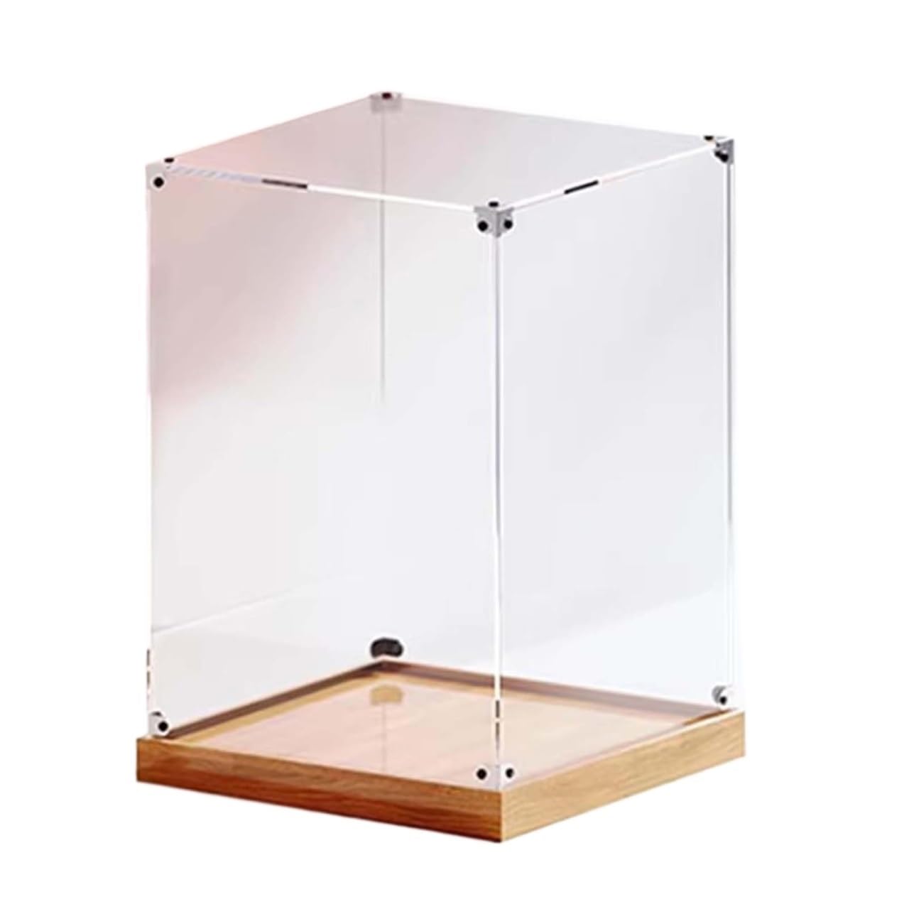 Acrylic Storage Display Case, Acrylic Display Case Clear 3cm Base Multiple Sizes For Toys Jewelry Models(10x10x10cm(4x4x4in))
