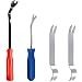 Feigo 4 Pieces Auto Trim Removal Tools Kit Set, SourceTon Car Panel Dash Radio Removal Installer Stainless Steel Pry Tools Kit, Fastener Remover Pry Bar Scraper for Door Trim Molding Dash Panel