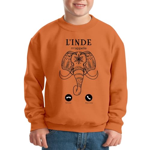 Sweatshirt enfant Inde m'appelle éléphant pour rêver de culture et d'évasion - 2