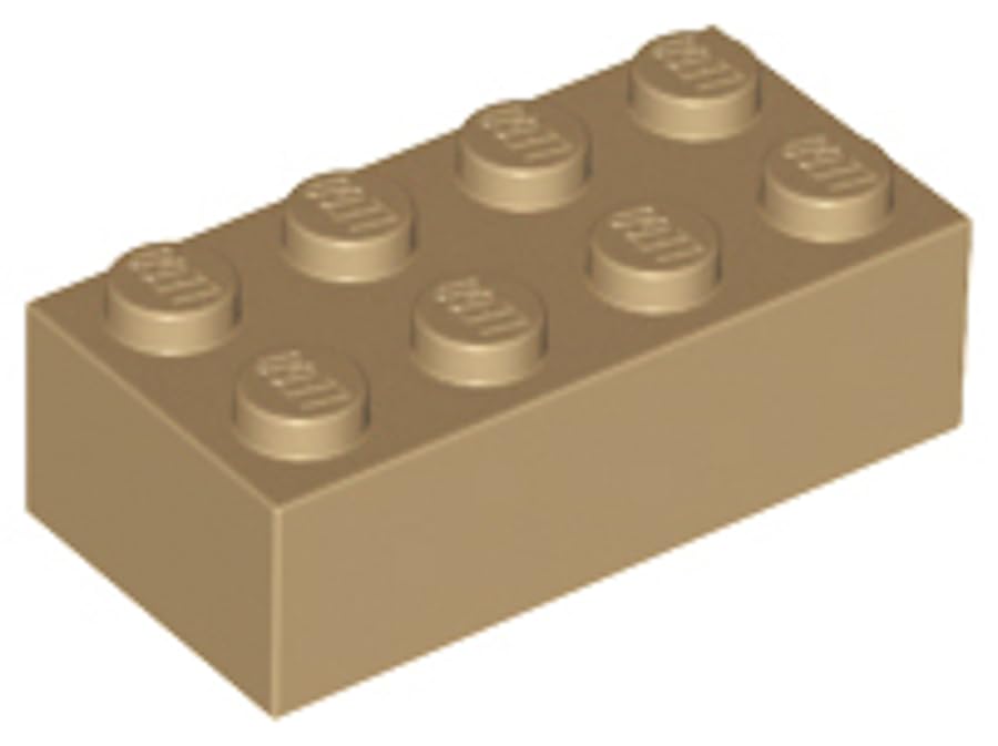 LEGO Classic Brick 2x4, Part 3001, Building Block (Dark Tan, 10, Bricks) โ image 1