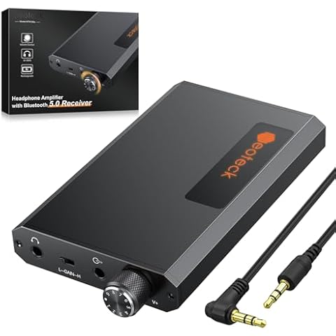 Neoteck Portable Headphone Amplifier with Bluetooth 5.0 Receiver Cover