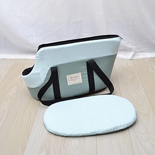 Pet Carrier Bags, 18X10 inch Striped Pet Travel Carrier Portable Breathable Removable Washable Pet Travel Handbag Semi-Enclosed Pet Carrier Shoulder Bag Pet Carrier Bags, 18X10 inch Striped Pet Travel Carrier Portable Breathable Removable Washable Pet Travel Handbag Semi-Enclosed Pet Carrier Shoulder Bag