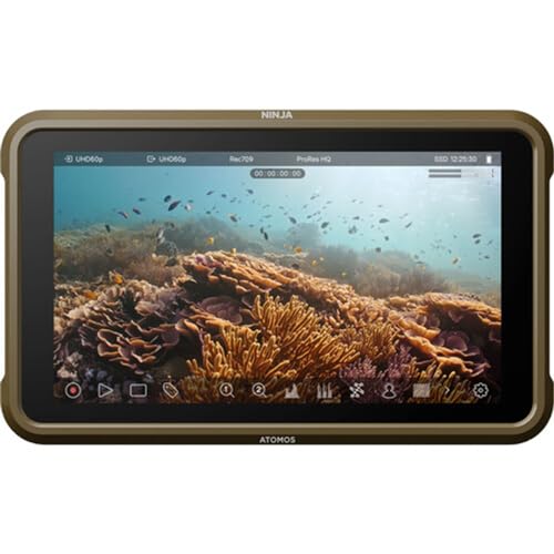 Image of Atomos Ninja 5.2 inch 4K HDMI Recording Monitor Bundle 5 inch Accessory Kit for Shinobi, Shinobi SDI and Ninja V Monitors and Cleaning Cloth (5-Pack)