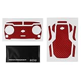  StepWorlf Mini Calcomanías de Controlador Ventiladores de Drones Pegatinas de PVC Set Skin Compatible para Mavic Air Carbon Red RC1136