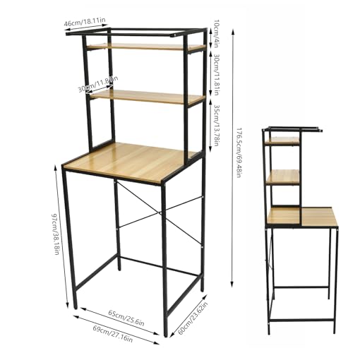 Étagère de rangement pour sèche-linge et machine à laver pour optimiser les petits WC - 3