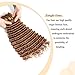 Luxvogue Deep Curly Braiding Human Hair 100g 16 Inch Color 30 Auburn Brown Deep Water Wave Bulk Human Hair for Braiding No Weft Brazilian Virgin Deep Curly Human Hair Extensions for Boho Braids