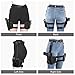 Thigh Holster for Women, 3 Pcs Adjustable PU Leather Drop Leg Thigh Holster for Women with Magazine Pouches & Belt, Fit Glock 17/19/22/23, Colt 1911, Beretta 92FS and More Similar Pistols